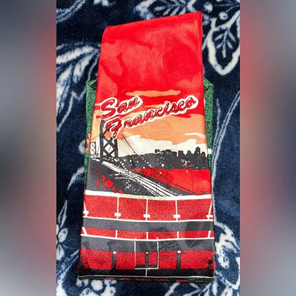 Vintage 90s 100% Silk #9 MVP San Francisco 49ers Tie